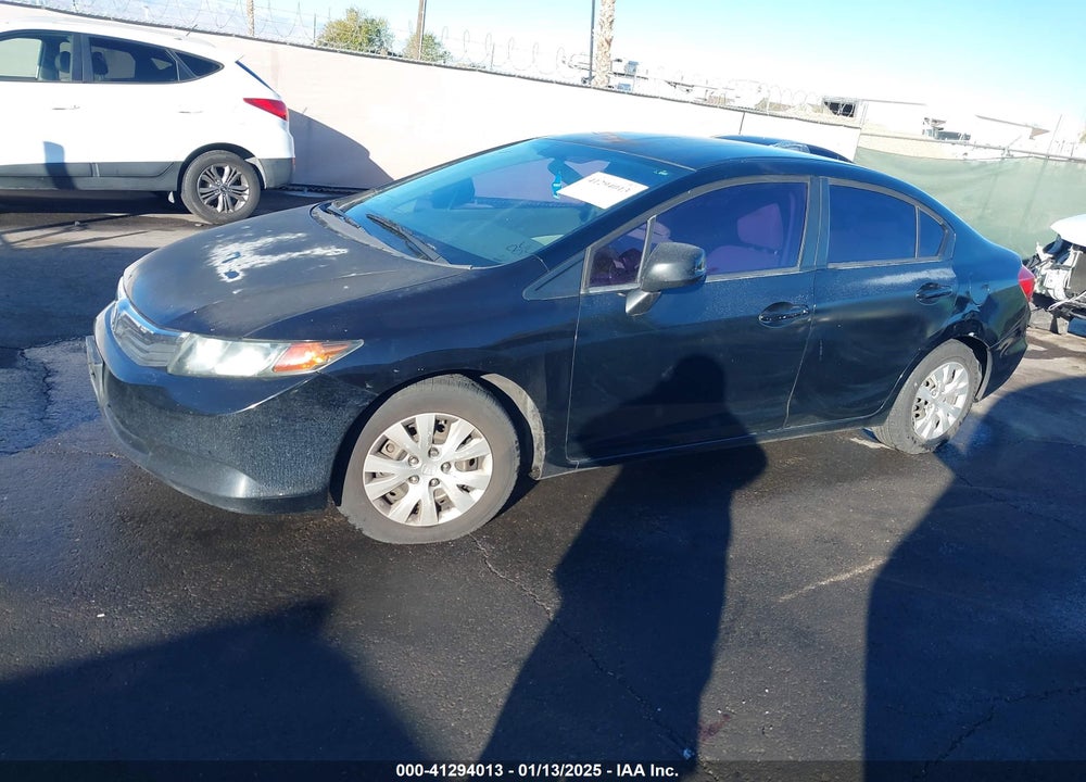 2012 HONDA CIVIC SDN LX VIN: 2HGFB2F53CH520360