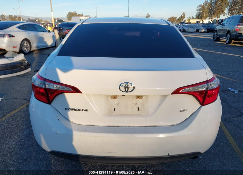 2016 TOYOTA COROLLA VIN: 5YFBURHE8GP533280