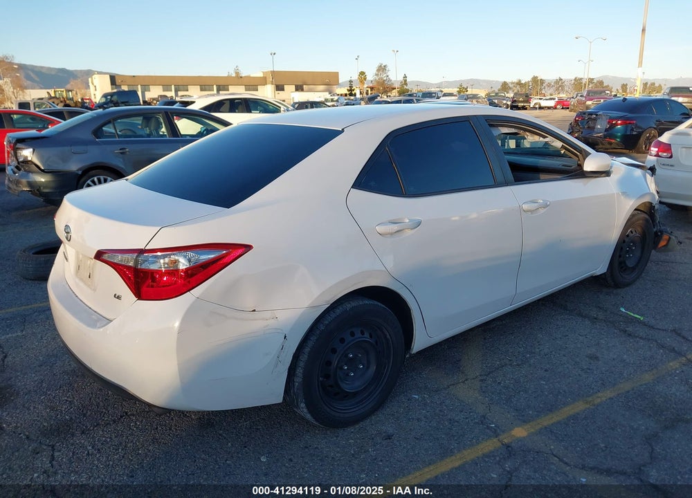 2016 TOYOTA COROLLA VIN: 5YFBURHE8GP533280