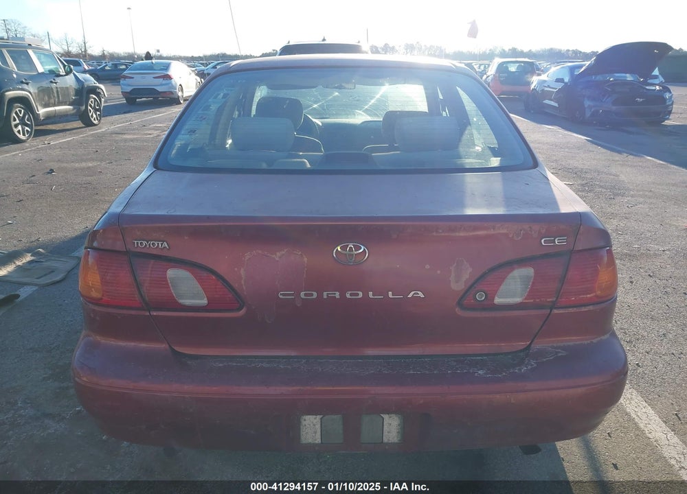 1999 TOYOTA COROLLA CE VIN: 2T1BR12E5XC102729