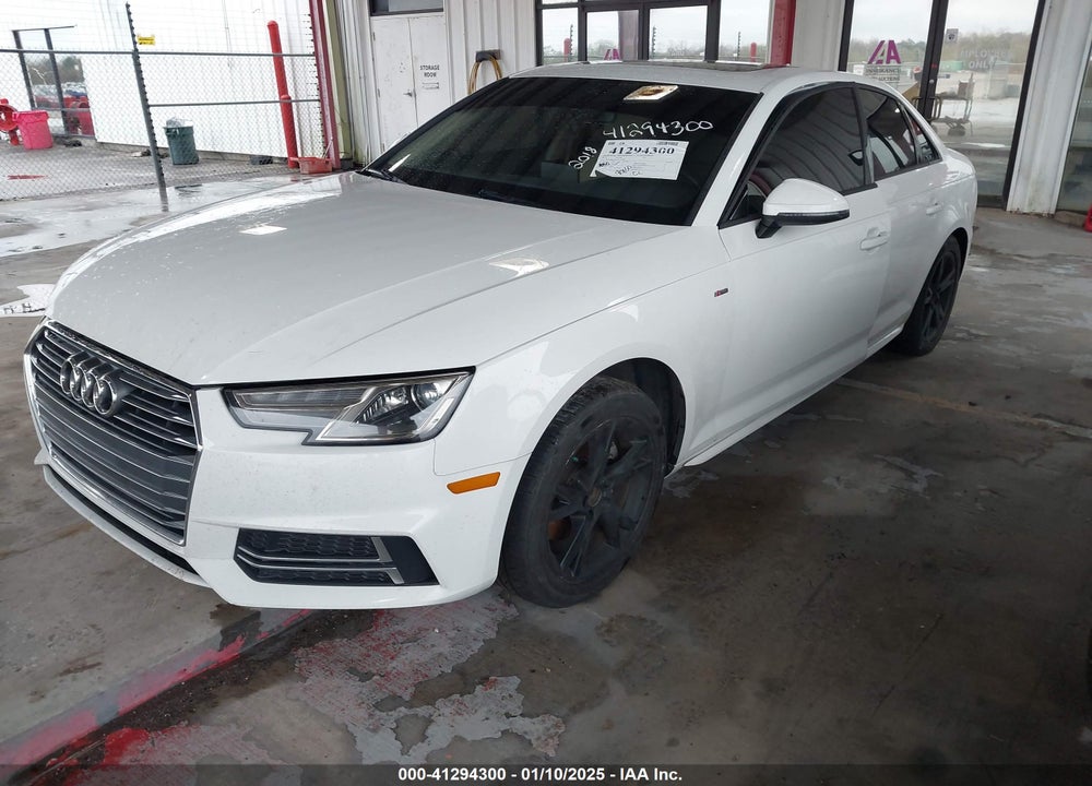 2018 AUDI A4 2.0T ULTRA PREMIUM VIN: WAUKMAF42JA154585