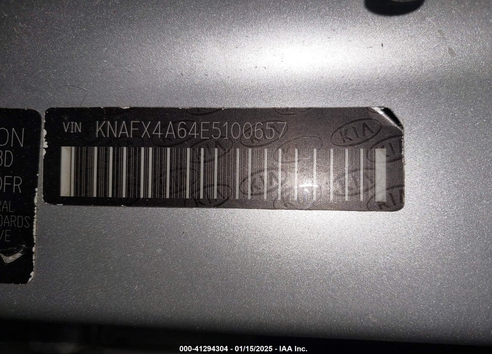 2014 KIA FORTE LX VIN: KNAFX4A64E5100657
