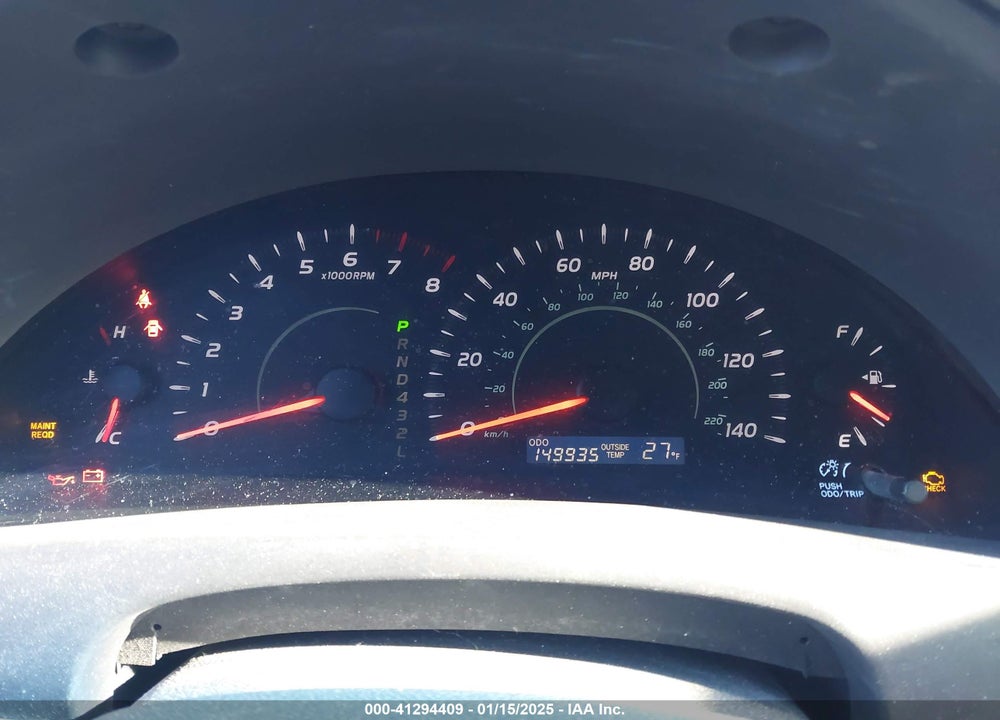 2009 TOYOTA CAMRY LE VIN: 4T1BE46K09U796387