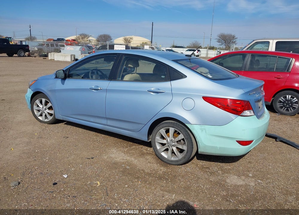 2012 HYUNDAI ACCENT GLS VIN: KMHCU4AE7CU058988