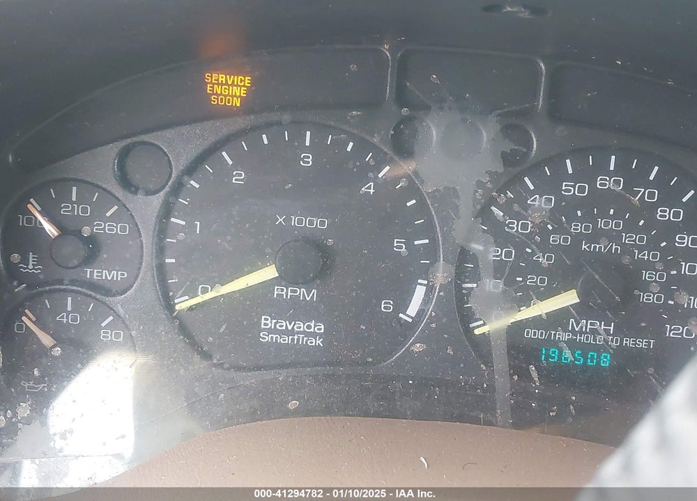 1999 OLDSMOBILE BRAVADA VIN: 1GHDT13W7X2711363