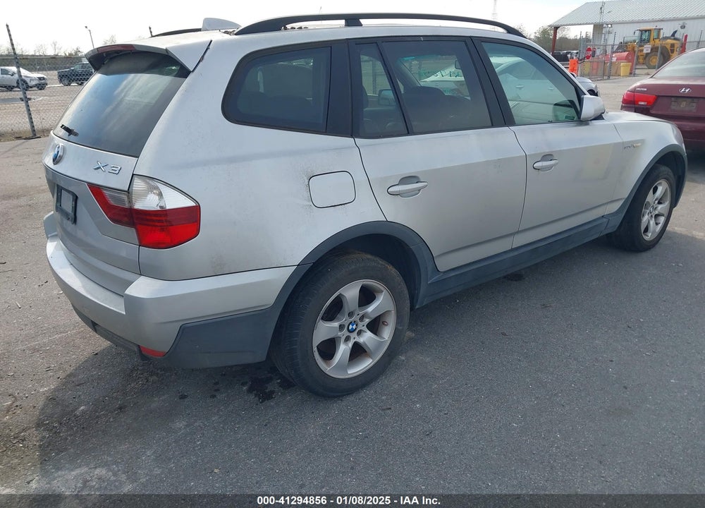 2008 BMW X3 3.0SI VIN: WBXPC93438WJ10075