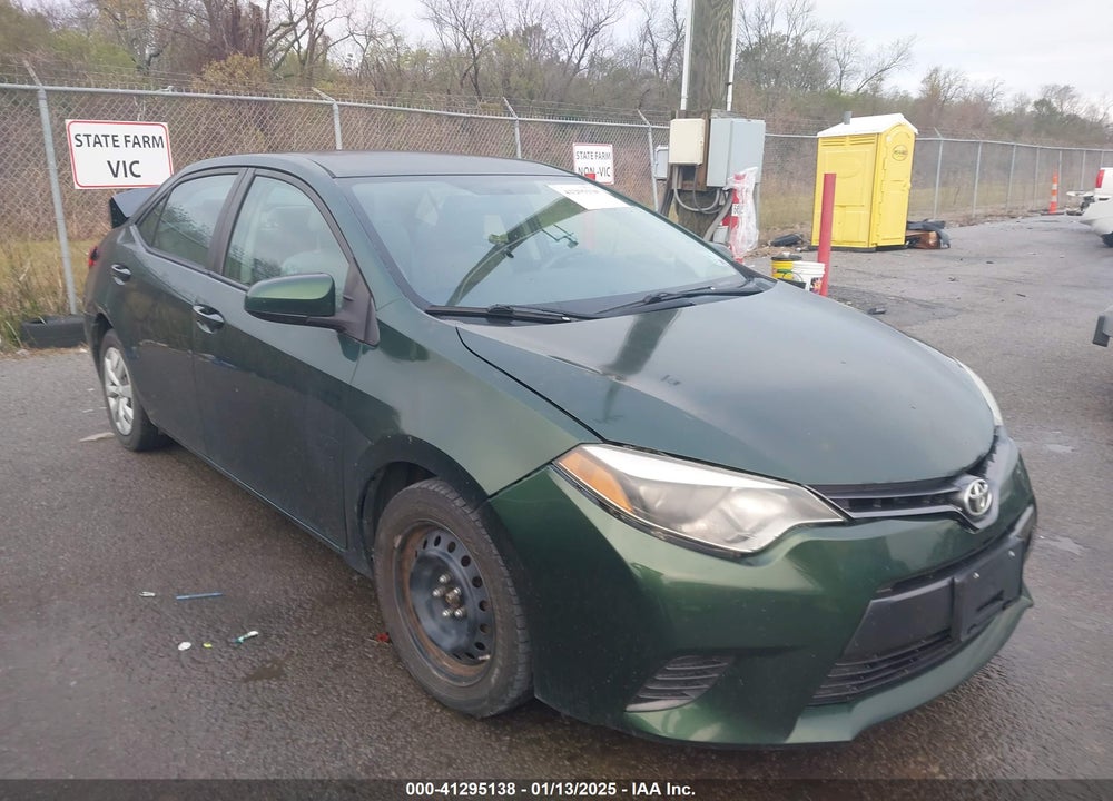 2015 TOYOTA COROLLA LE VIN: 2T1BURHE1FC313252