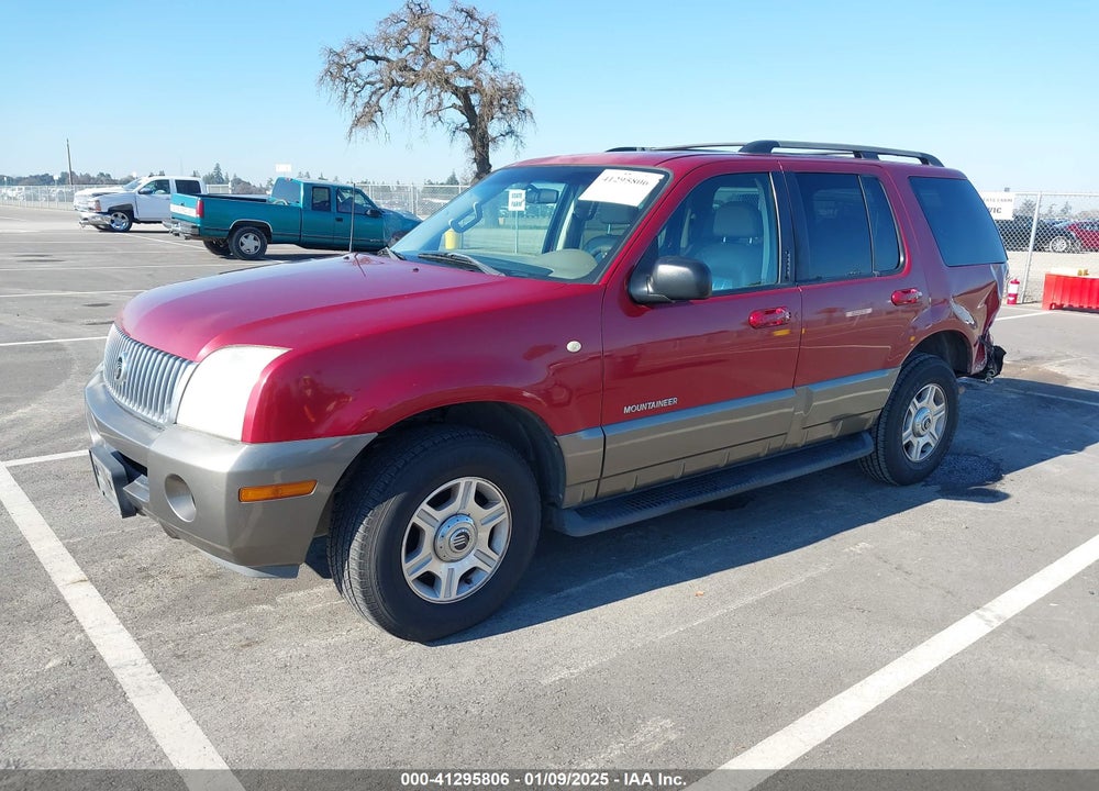 2002 MERCURY MOUNTAINEER VIN: 4M2ZU86E92ZJ28372