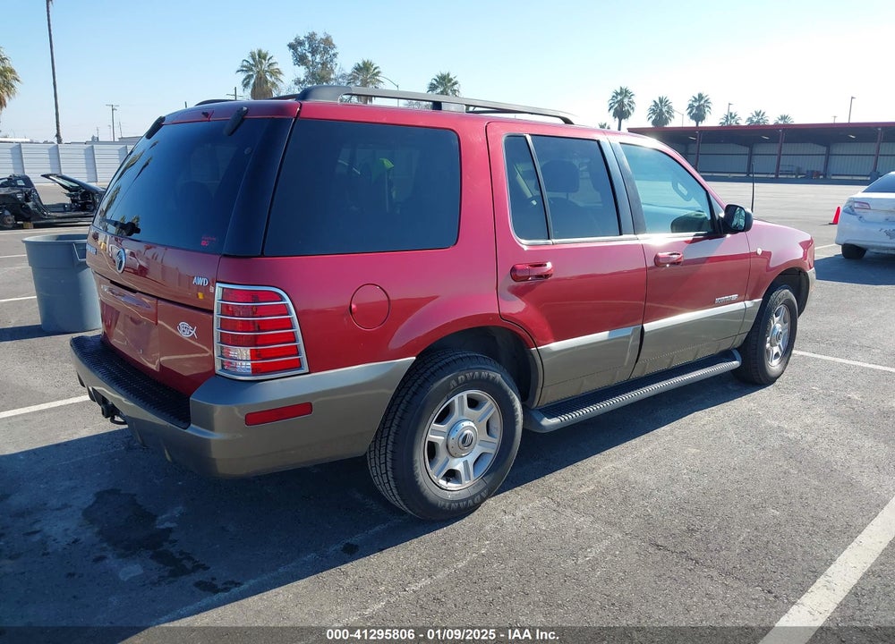 2002 MERCURY MOUNTAINEER VIN: 4M2ZU86E92ZJ28372