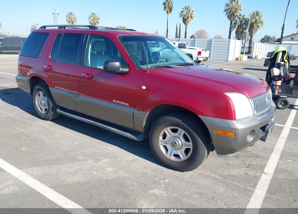 2002 MERCURY MOUNTAINEER VIN: 4M2ZU86E92ZJ28372