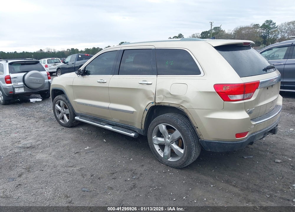 2011 JEEP GRAND CHEROKEE OVERLAND VIN: 1J4RR6GT3BC640554