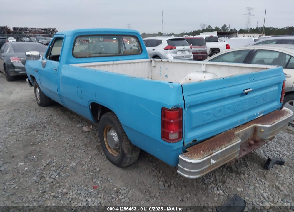 1992 DODGE D-SERIES D150 VIN: 1B7GE16X9NS568690