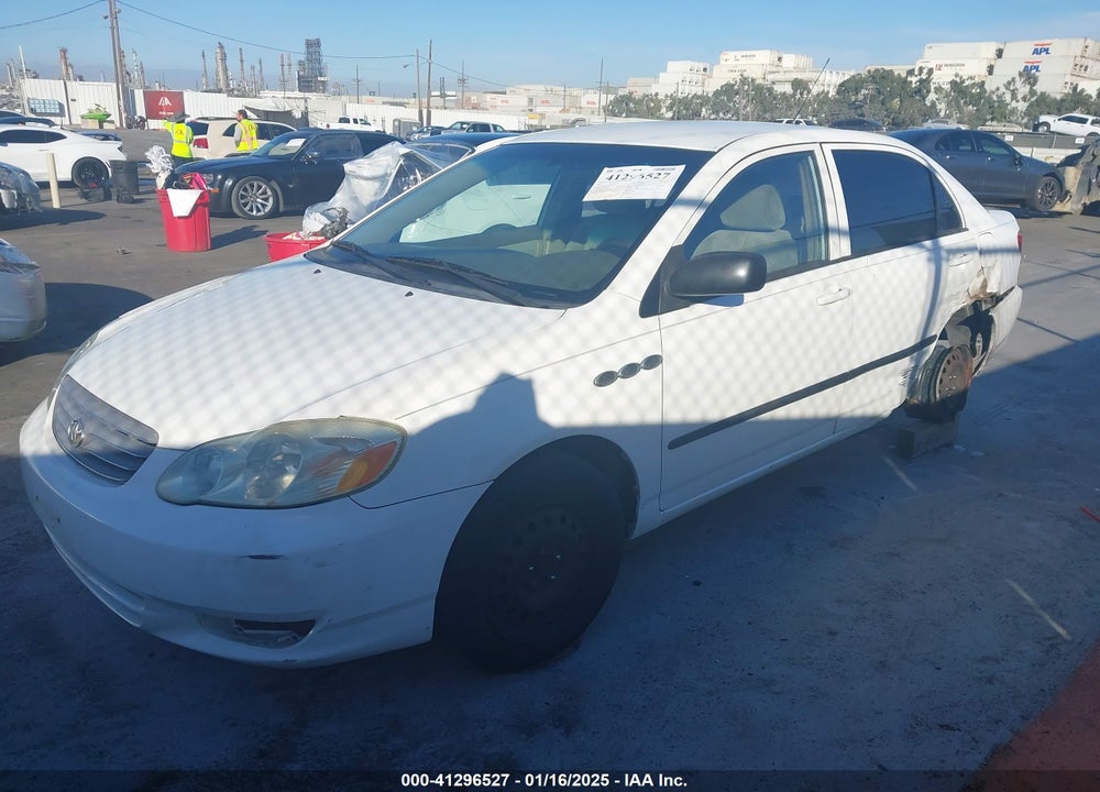 2003 TOYOTA COROLLA VIN: JTDBR2E330016299