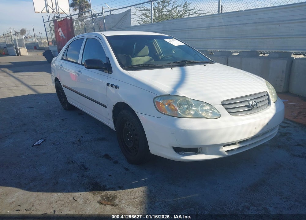 2003 TOYOTA COROLLA VIN: JTDBR2E330016299