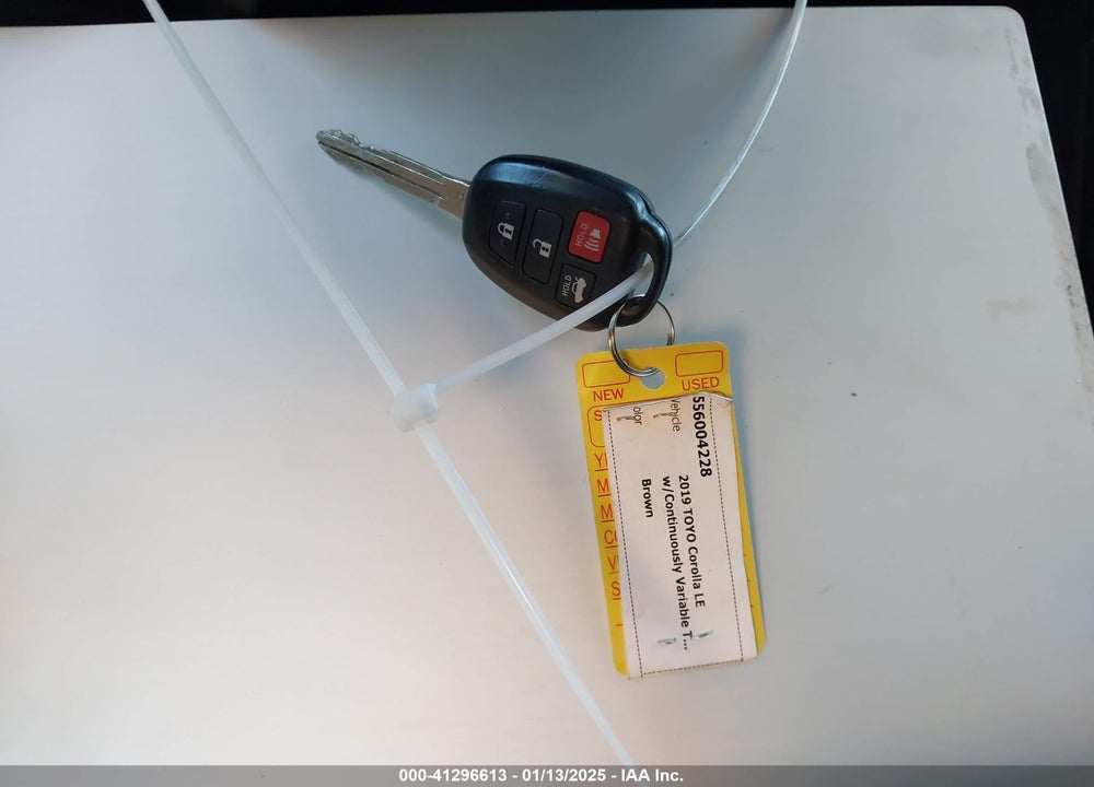 2019 TOYOTA COROLLA VIN: 2T1BURHE9KC231280
