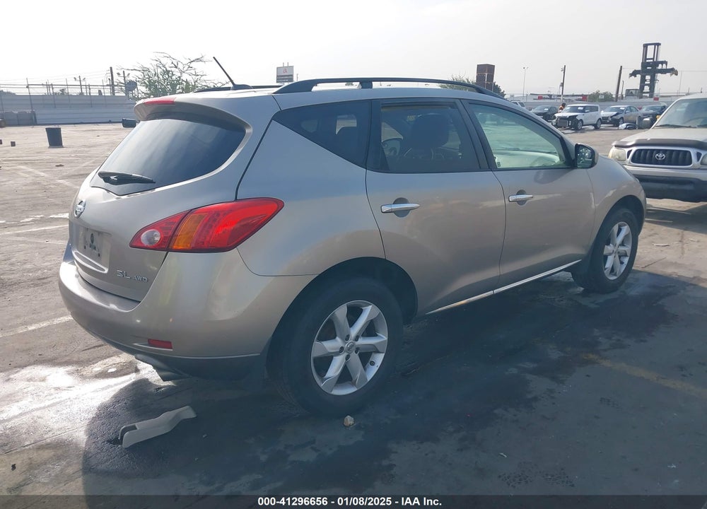 2009 NISSAN MURANO SL VIN: JN8AZ18W99W112433
