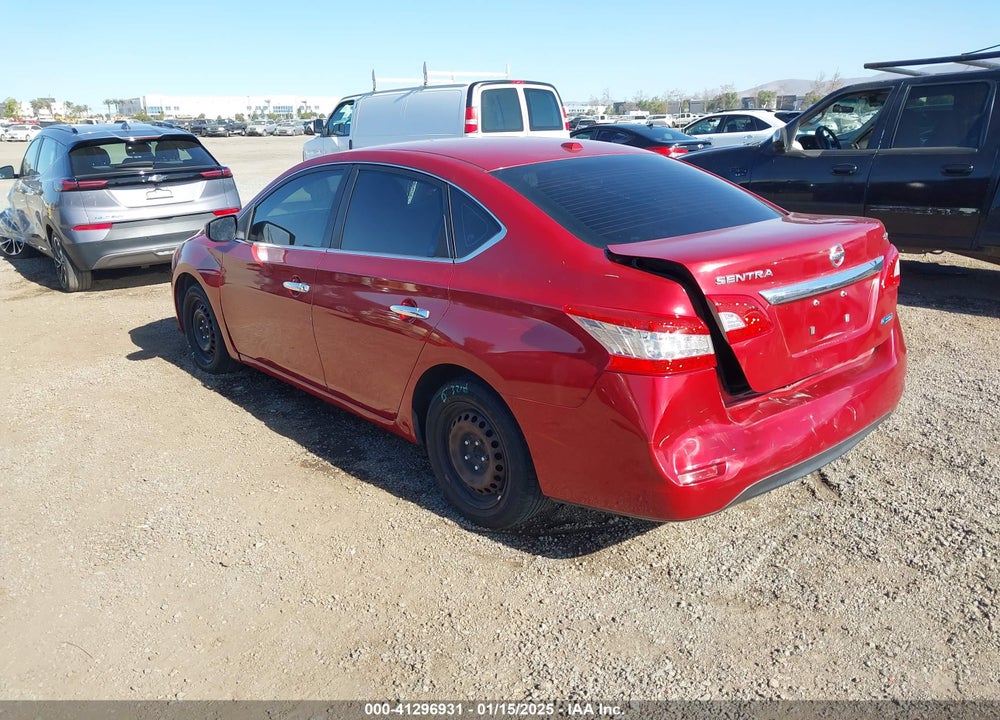 2014 NISSAN SENTRA SV VIN: 3N1AB7AP9EL641325