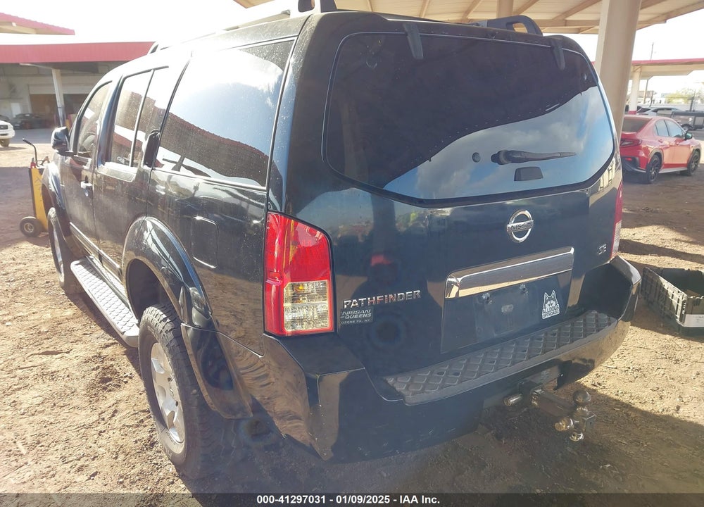 2007 NISSAN PATHFINDER SE VIN: 5N1AR18W97C614431