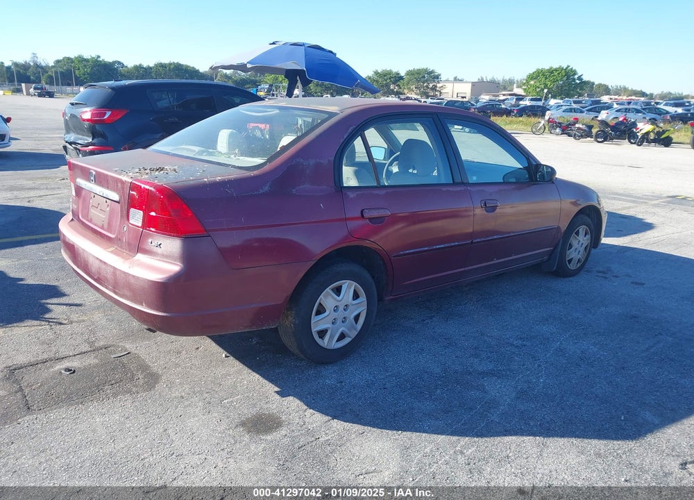 2003 HONDA CIVIC LX VIN: 1HGES16583L018694