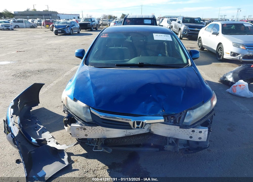 2012 HONDA CIVIC LX VIN: 19XFB2F54CE304432