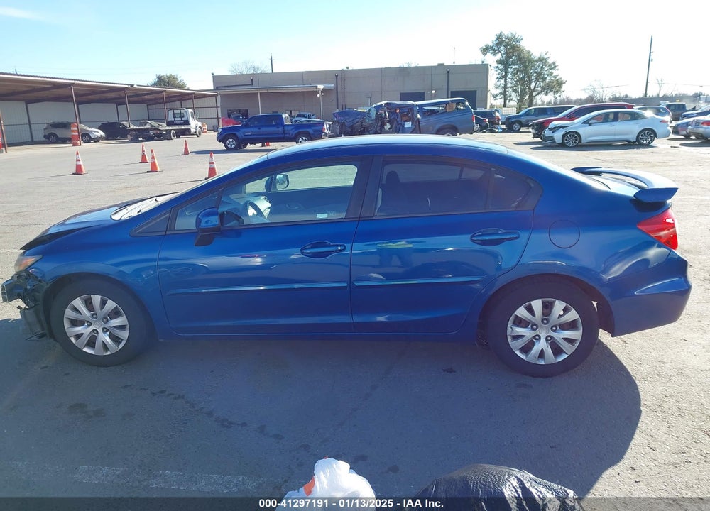 2012 HONDA CIVIC LX VIN: 19XFB2F54CE304432
