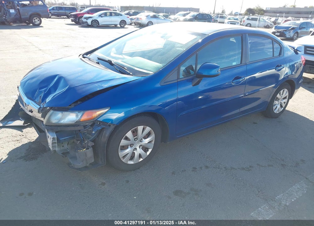 2012 HONDA CIVIC LX VIN: 19XFB2F54CE304432