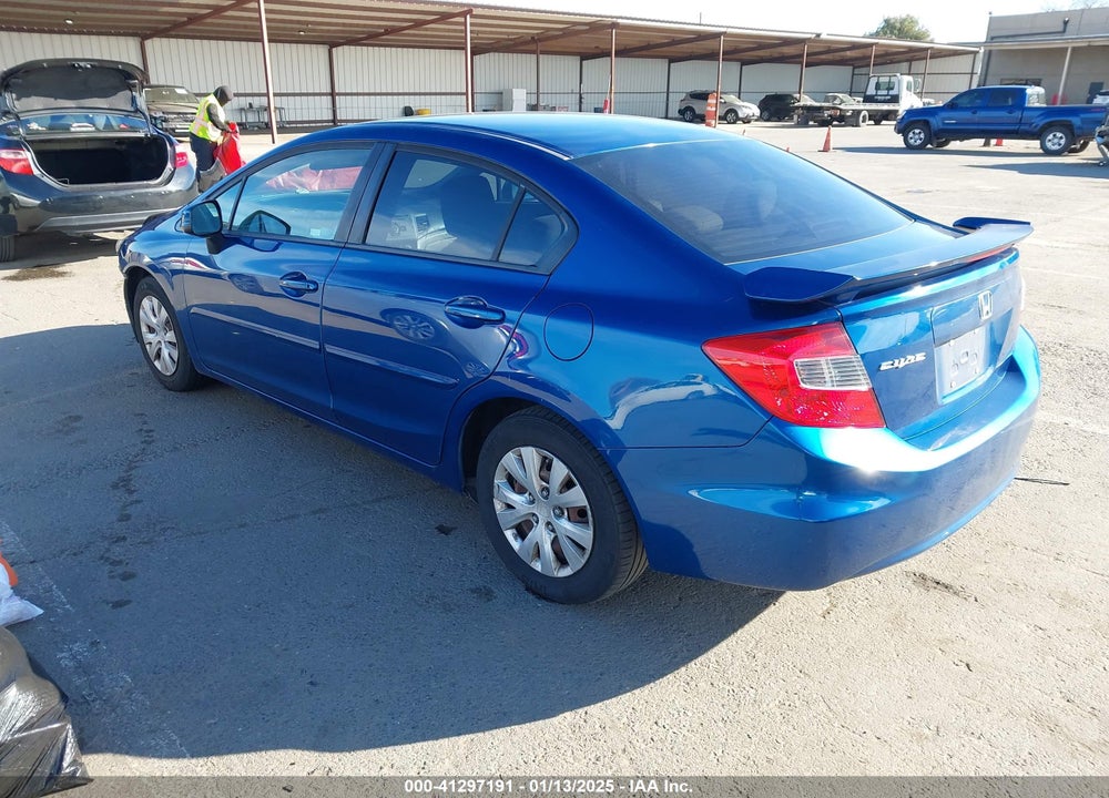 2012 HONDA CIVIC LX VIN: 19XFB2F54CE304432