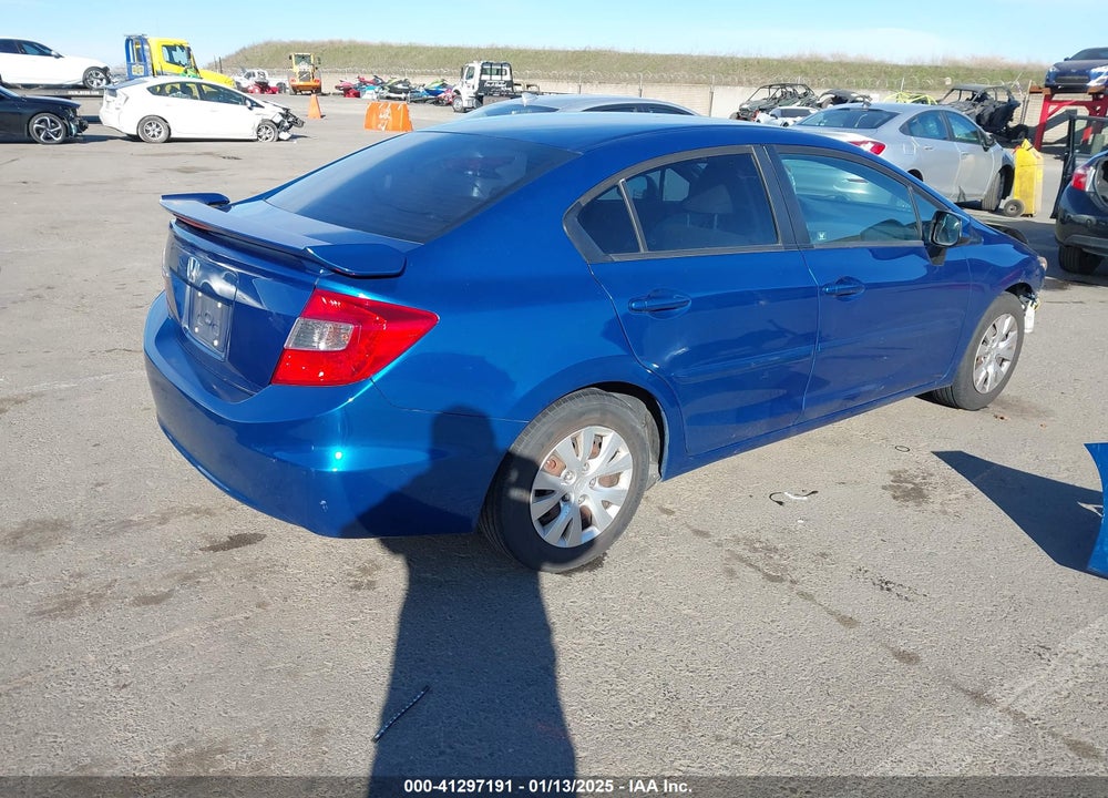 2012 HONDA CIVIC LX VIN: 19XFB2F54CE304432