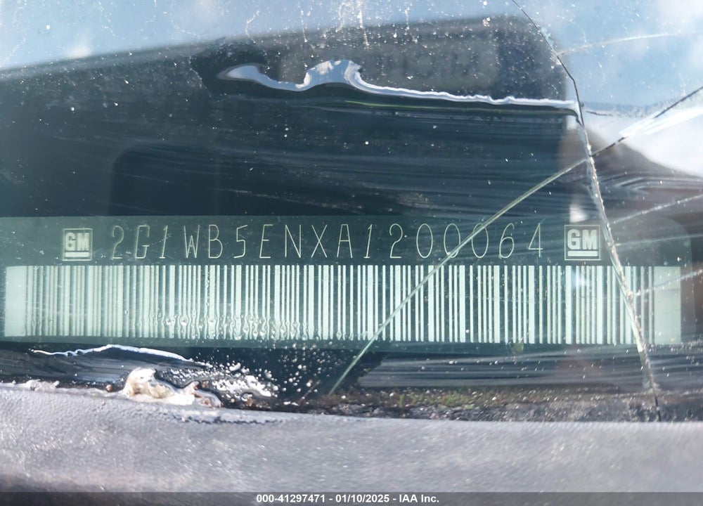 2010 CHEVROLET IMPALA LT VIN: 2G1WB5ENXA1200064