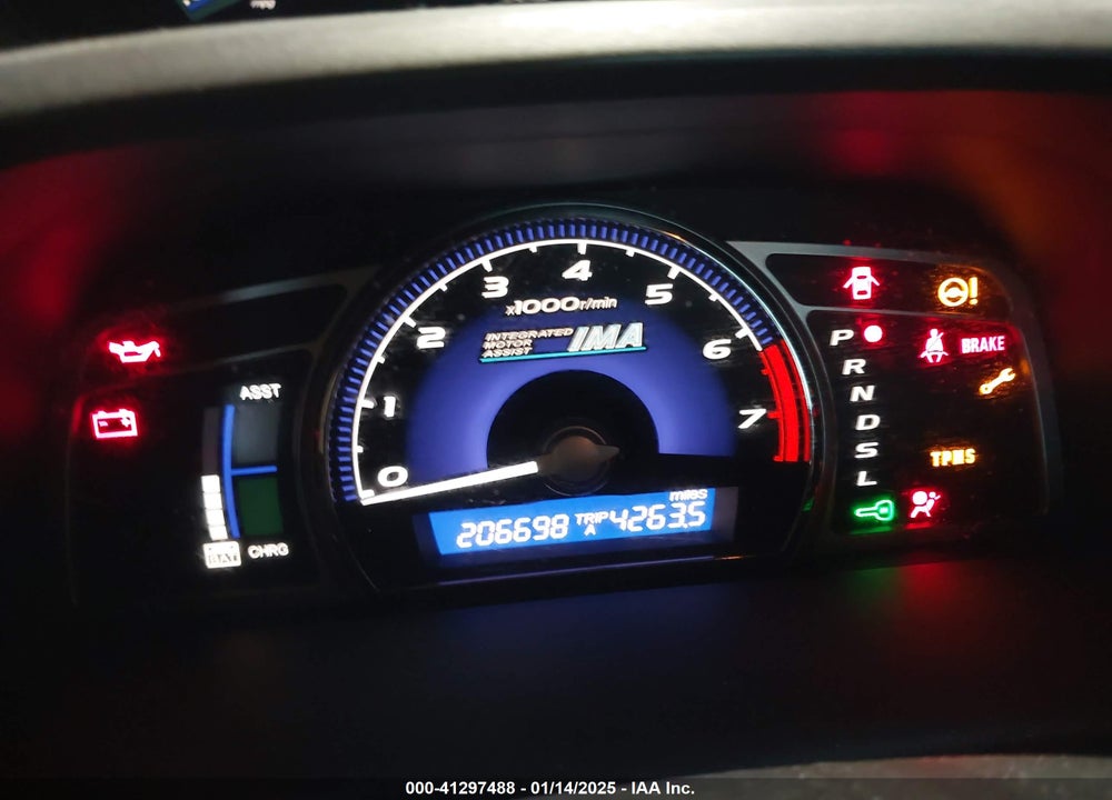 2011 HONDA CIVIC HYBRID VIN: JHMFA3F26BS000737