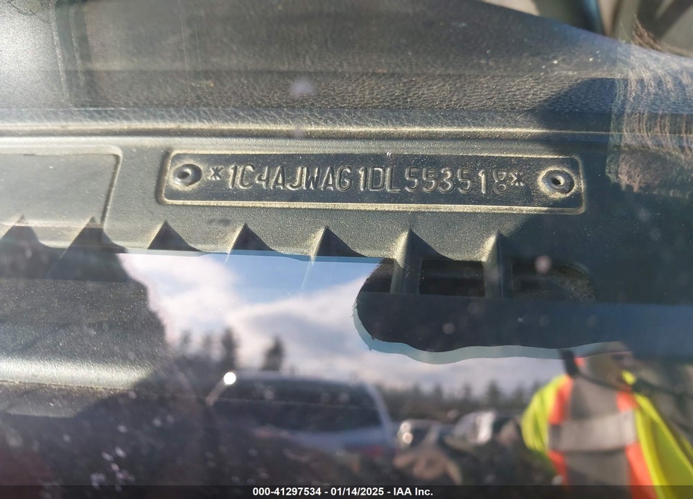 2013 JEEP WRANGLER SPORT VIN: 1C4AJWAG1DL553518