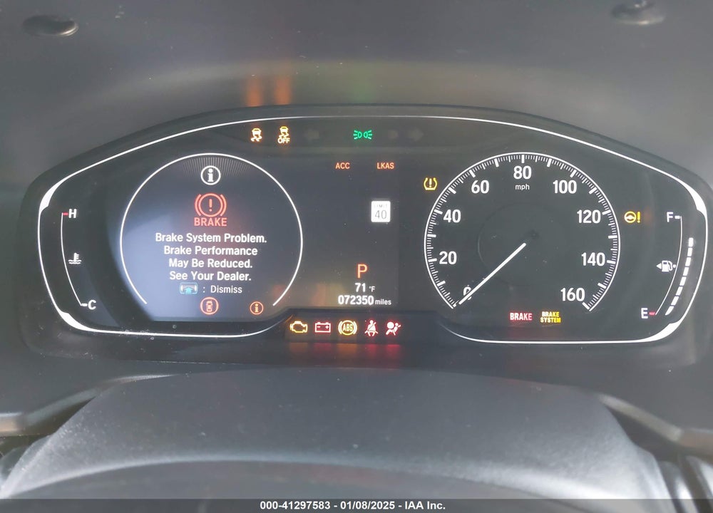 2019 HONDA ACCORD VIN: 1HGCV1F1XKA159286