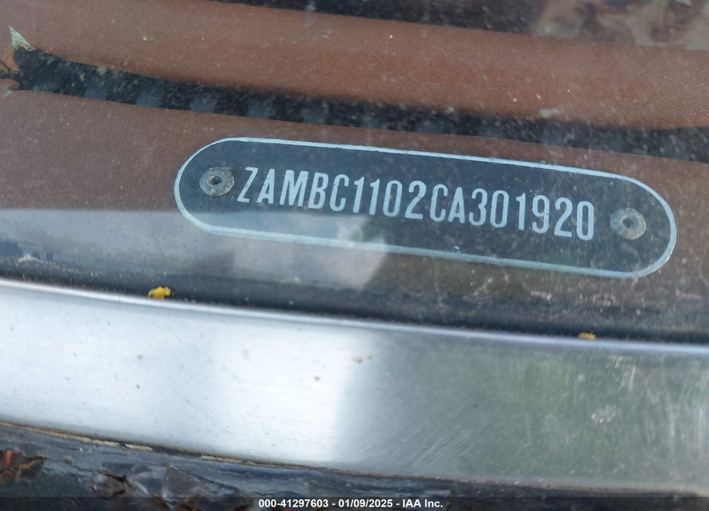 1982 MASERATI QUATTROPORTE VIN: ZAMBC1102CA301920