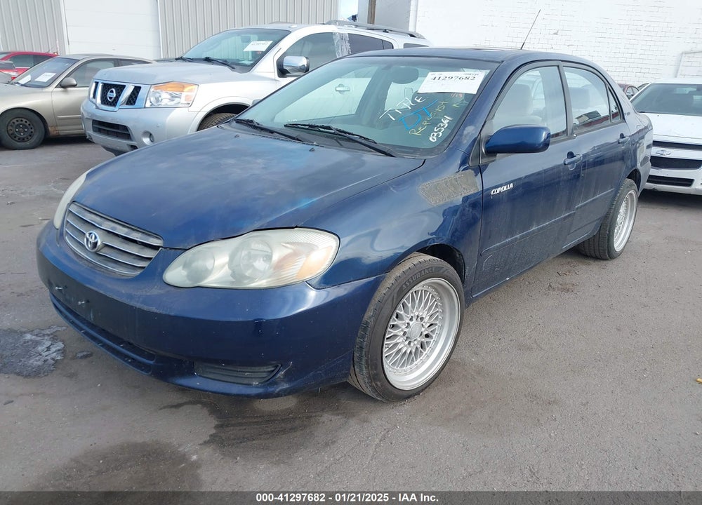 2003 TOYOTA COROLLA LE VIN: 1NXBR38E63Z035361