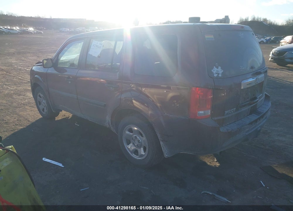 2013 HONDA PILOT LX VIN: 5FNYF4H23DB074986