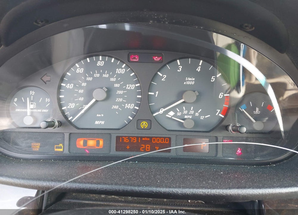 2001 BMW 325CI VIN: WBABS33421JY55309