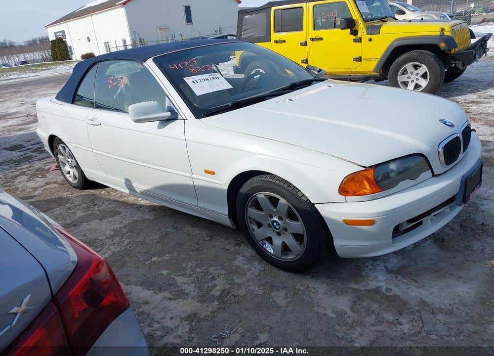 2001 BMW 325CI VIN: WBABS33421JY55309