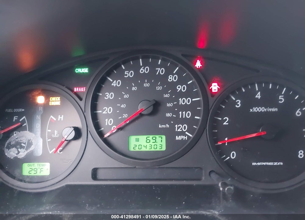 2006 SUBARU IMPREZA 2.5I VIN: JF1GG67646H817592