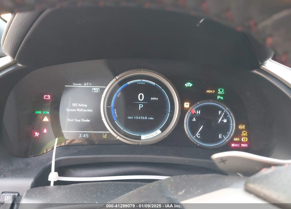 2019 LEXUS RX 450H F-SPORT VIN: 2T2BGMCAXKC036573