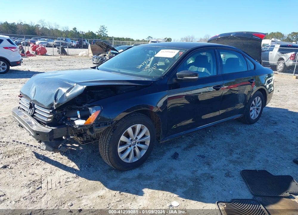 2013 VOLKSWAGEN PASSAT 2.5L S VIN: 1VWAH7A30DC073417