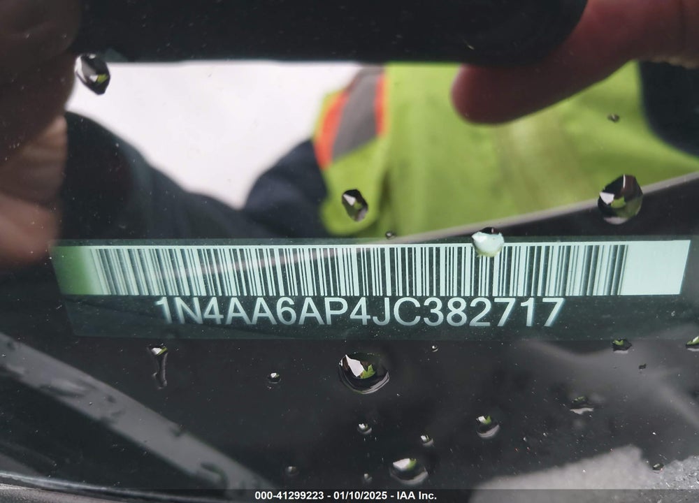 2018 NISSAN MAXIMA VIN: 1N4AA6AP4JC382717