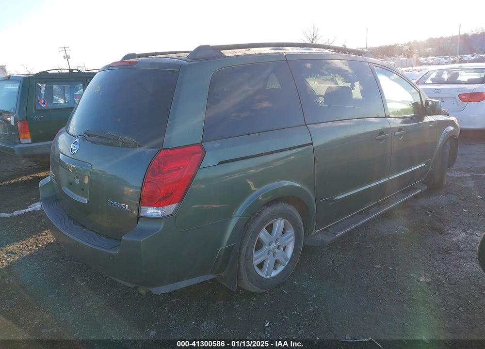 2004 NISSAN QUEST 3.5 SL VIN: 5N1BV28U64N332378