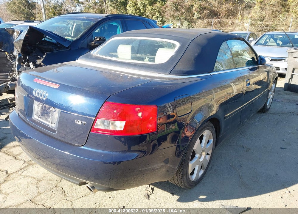 2006 AUDI A4 VIN: WAUAC48H96K011179