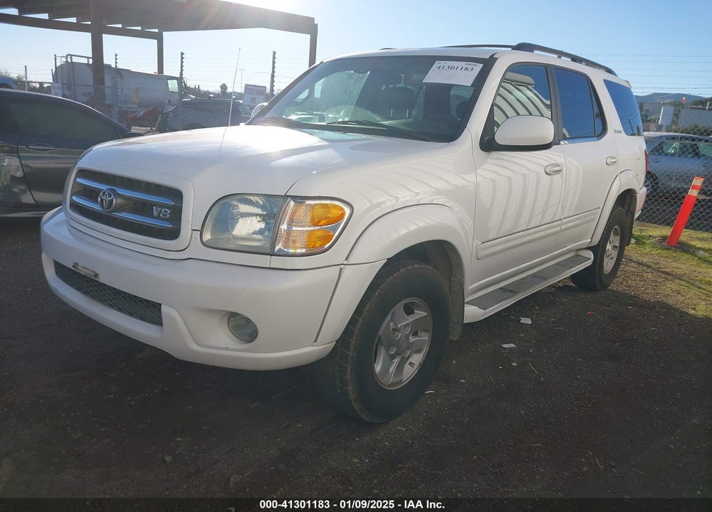 2002 TOYOTA SEQUOIA LIMITED V8 VIN: 5TDBT48A02S064544