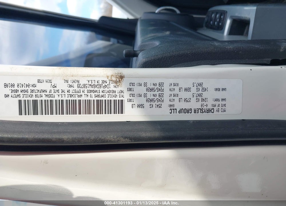 2010 DODGE NITRO DETONATOR VIN: 1D4PU6GX6AW158739