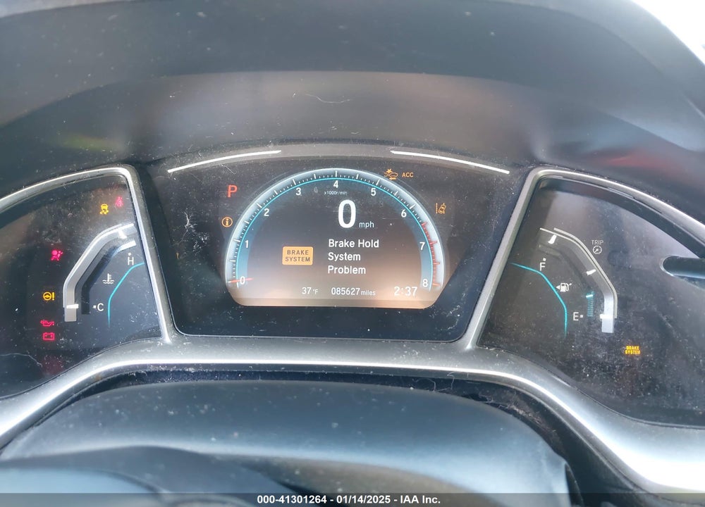2019 HONDA CIVIC EX VIN: 19XFC1F32KE011696