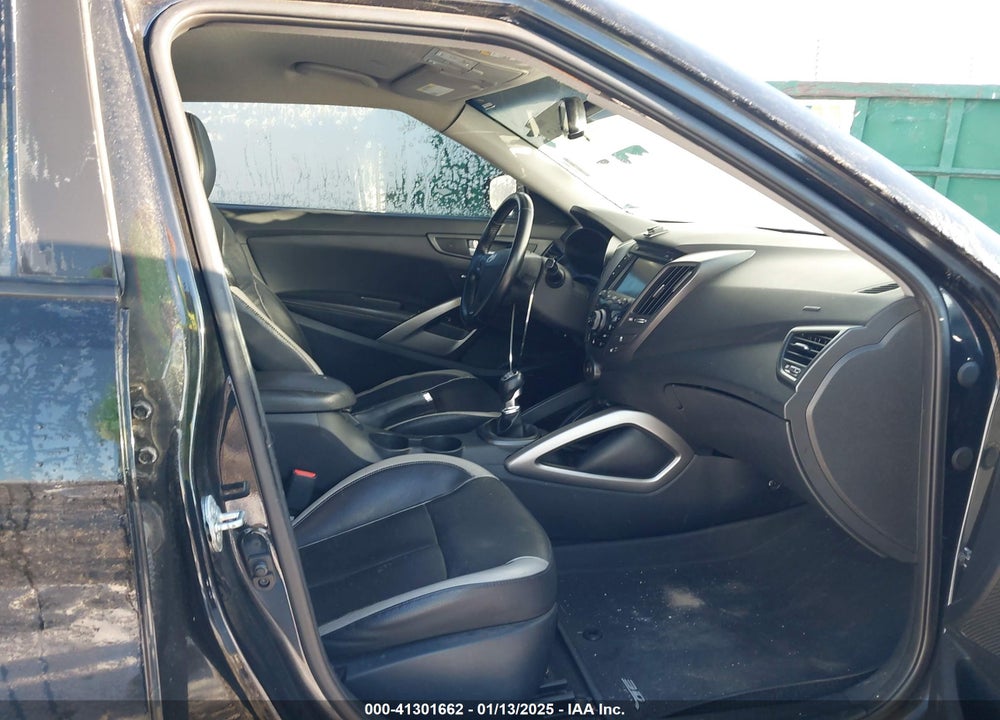 2013 HYUNDAI VELOSTER TURBO W/BLACK VIN: KMHTC6AE9DU180638