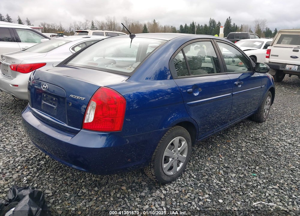 2009 HYUNDAI ACCENT VIN: KMHCN46C59U373737