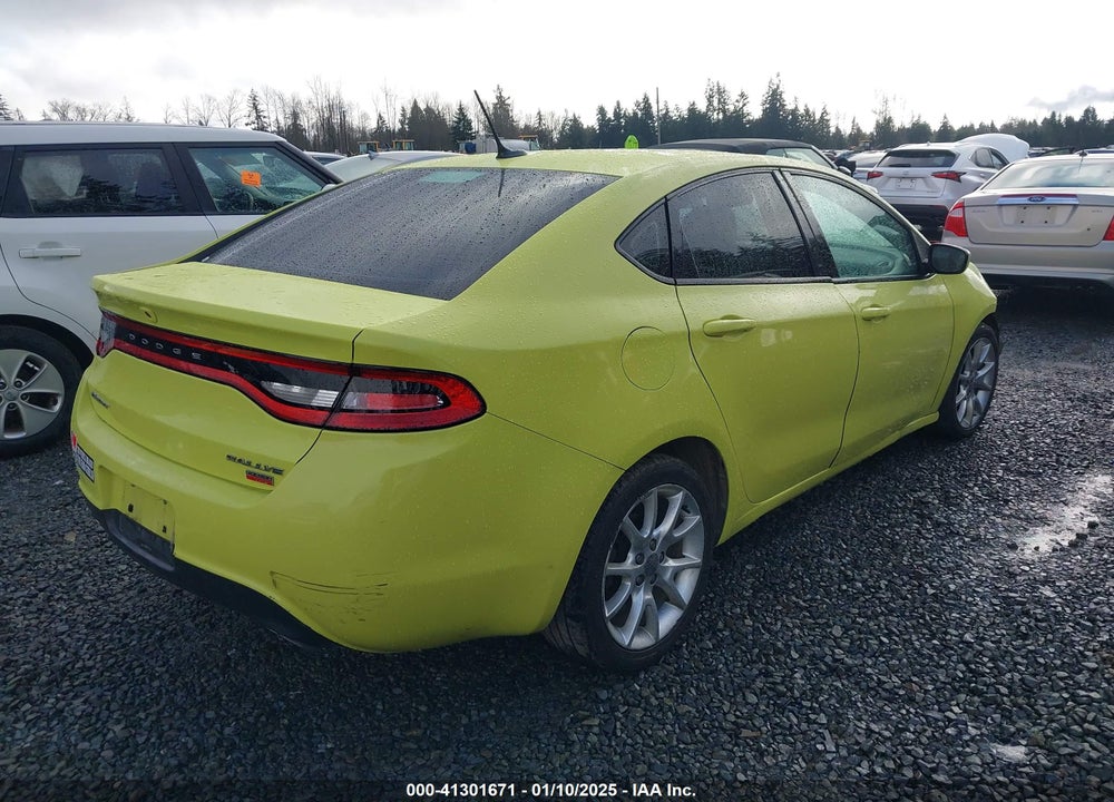 2013 DODGE DART RALLYE VIN: 1C3CDFBH9DD142714