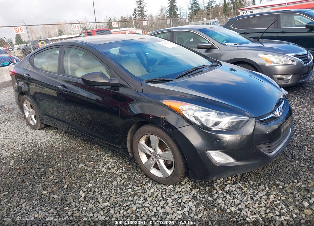 2013 HYUNDAI ELANTRA GLS VIN: 5NPDH4AE9DH186173